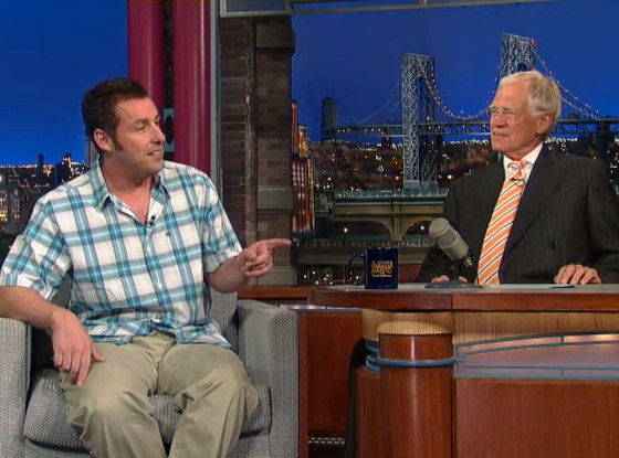 Adam Sandler, Letterman Adam Sandler, Letterman